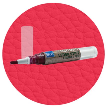 Lederstift in RAL 3018 Erdbeerrot