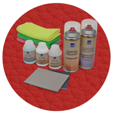 Lederreparaturset in RAL 3013 Tomatenrot