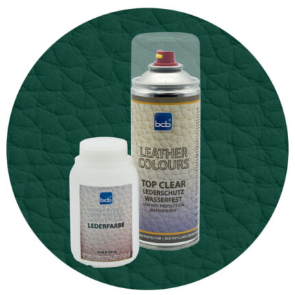 Lederfarbe 250ml mit TopClear in RAL 6004 Blaugrün