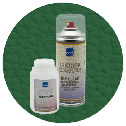 Lederfarbe 250ml mit TopClear in RAL 6035 Perlgrün