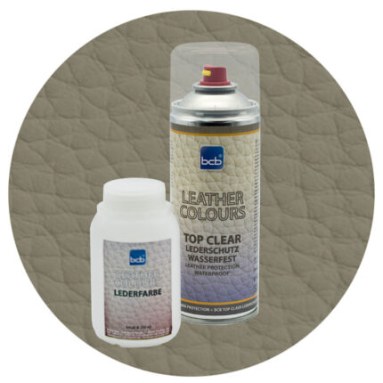 Lederfarbe 250ml mit TopClear in RAL 7002 Olivgrau