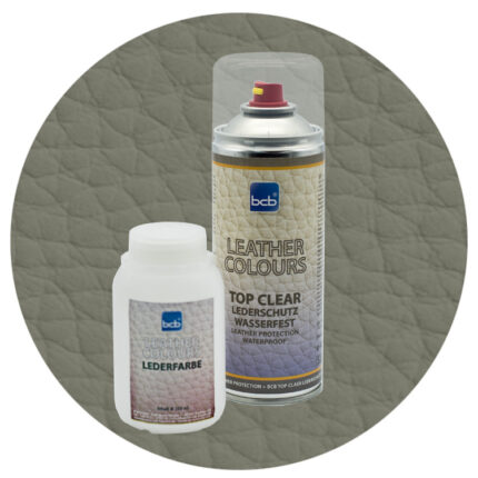 Lederfarbe 250ml mit TopClear in RAL 7003 Moosgrau
