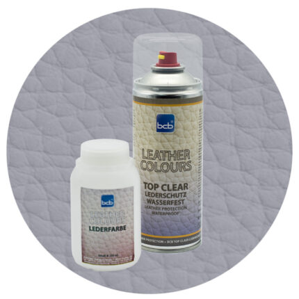 Lederfarbe 250ml mit TopClear in RAL 7004 Signalgrau
