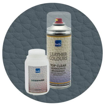 Lederfarbe 250ml mit TopClear in RAL 7012 Basaltgrau
