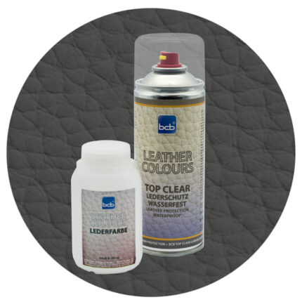 Lederfarbe 250ml mit TopClear in RAL 7022 Umbragrau