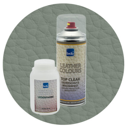 Lederfarbe 250ml mit TopClear in RAL 7033 Zementgrau