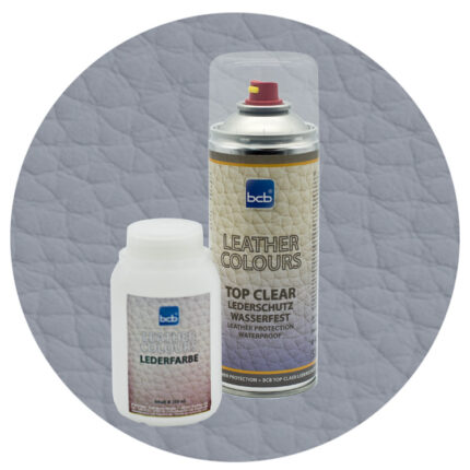 Lederfarbe 250ml mit TopClear in RAL 7045 Telegrau 1