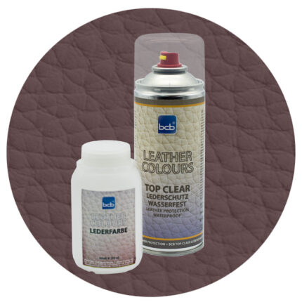 Lederfarbe 250ml mit TopClear in RAL 8019 Graubraun