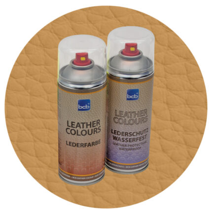 Lederspray mit TopClear in RAL 1024 Ockergelb