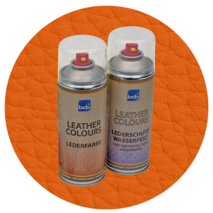 Lederspray mit TopClear in RAL 2009 Verkehrsorange