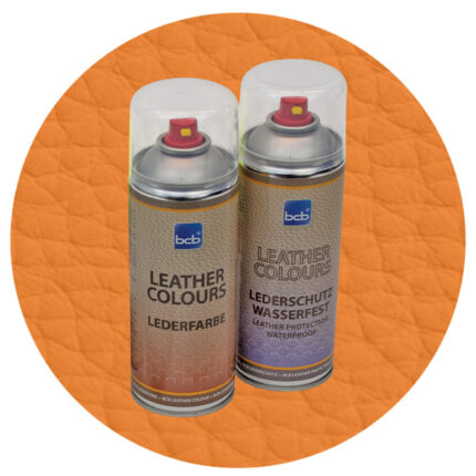 Lederspray mit TopClear in RAL 2011 Tieforange