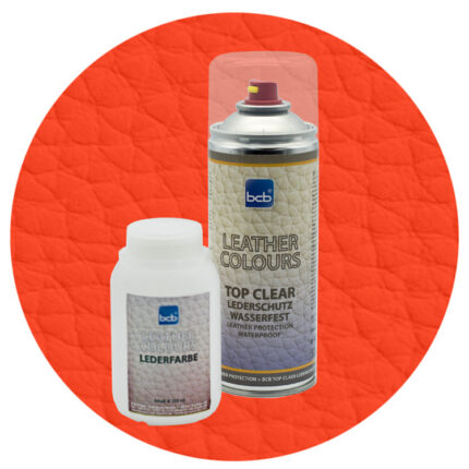 Lederfarbe 250ml mit TopClear in RAL 2004 Reinorange