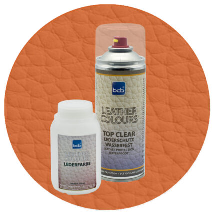 Lederfarbe 250ml mit TopClear in RAL 2010 Signalorange