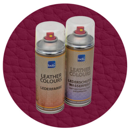 Lederspray mit TopClear in RAL 4004 Bordeauxviolett