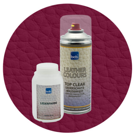 Lederfarbe 250ml mit TopClear in RAL 4004 Bordeauxviolett