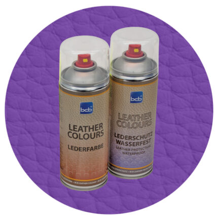 Lederspray mit TopClear in RAL 4005 Blaulila
