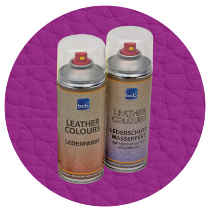Lederspray mit TopClear in RAL 4008 Signalviolett