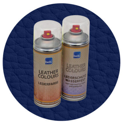 Lederspray mit TopClear in RAL 5003 Saphirblau