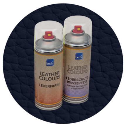 Lederspray mit TopClear in RAL 5004 Schwarzblau