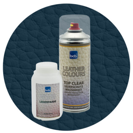 Lederfarbe 250ml mit TopClear in RAL 5008 Graublau