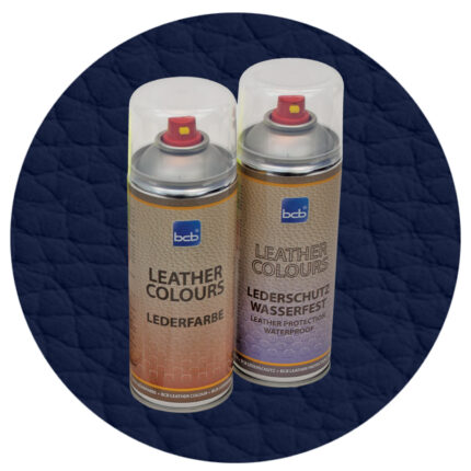 Lederspray mit TopClear in RAL 5011 Stahlblau
