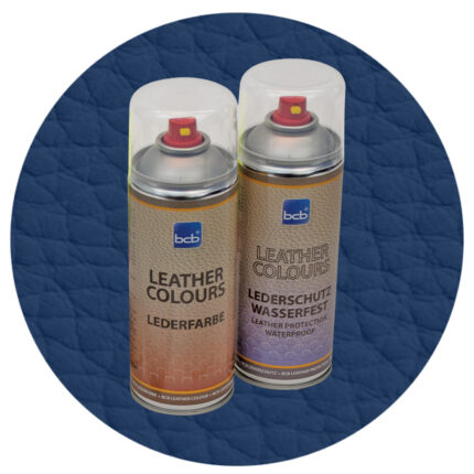 Lederspray mit TopClear in RAL 5026 Perlnachtblau