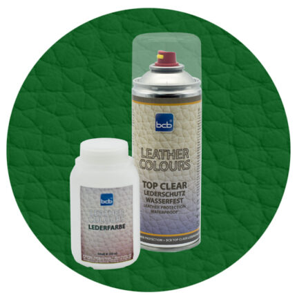 Lederfarbe 250ml mit TopClear in RAL 6002 Laubgrün