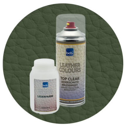 Lederfarbe 250ml mit TopClear in RAL 6003 Olivgrün