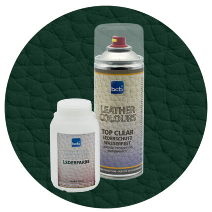 Lederfarbe 250ml mit TopClear in RAL 6009 Tannengrün