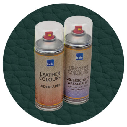 Lederspray mit TopClear in RAL 6012 Schwarzgrün
