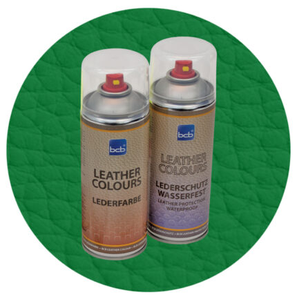 Lederspray mit TopClear in RAL 6016 Türkisgrün