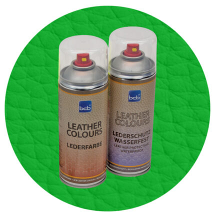 Lederspray mit TopClear in RAL 6018 Gelbgrün