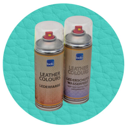 Lederspray mit TopClear in RAL 6027 Lichtgrün