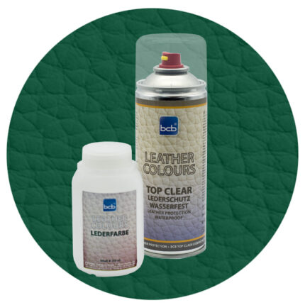 Lederfarbe 250ml mit TopClear in RAL 6028 Kieferngrün