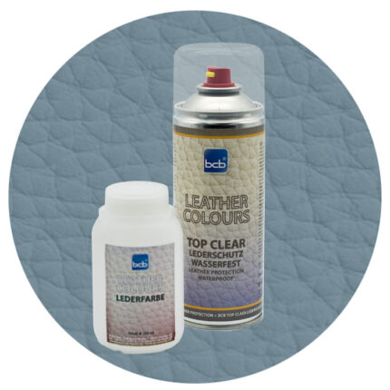 Lederfarbe 250ml mit TopClear in RAL 7000 Fehgrau