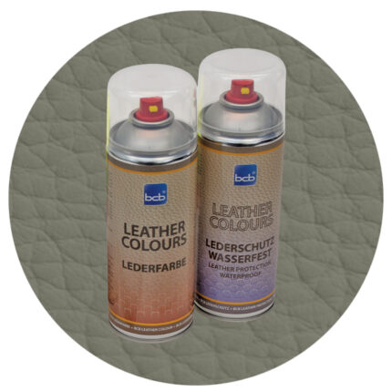 Lederspray mit TopClear in RAL 7003 Moosgrau