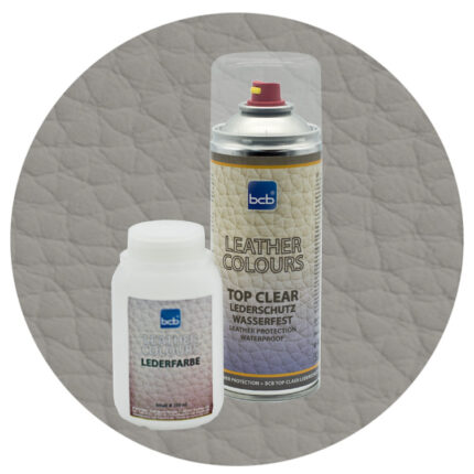 Lederfarbe 250ml mit TopClear in RAL 7030 Steingrau