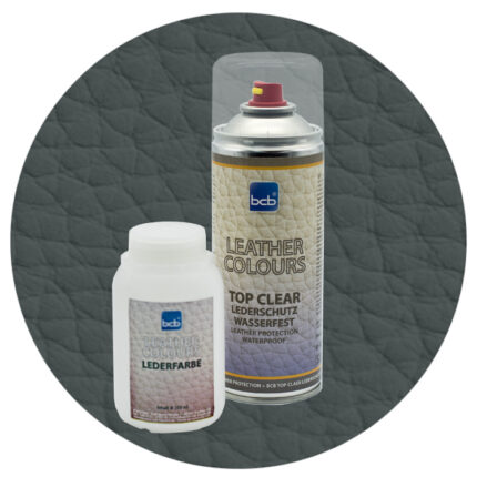 Lederfarbe 250ml mit TopClear in RAL 7043 Verkehrsgrau B