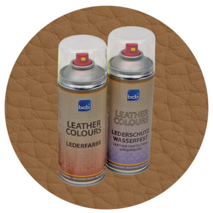 Lederspray mit TopClear in RAL 8000 Grünbraun