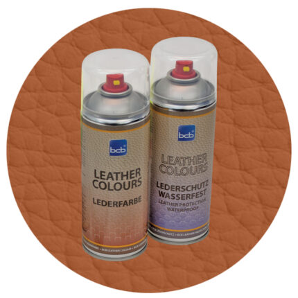 Lederspray mit TopClear in RAL 8001 Ockerbraun