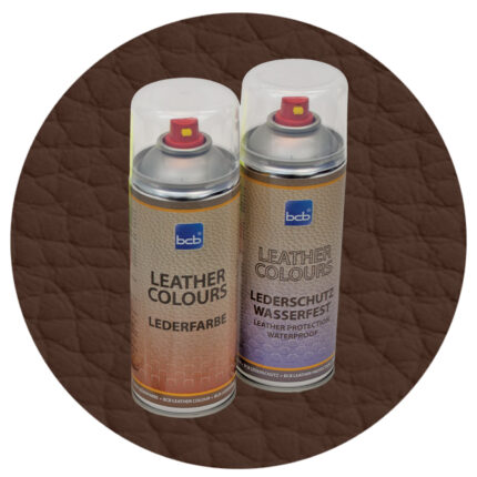Lederspray mit TopClear in RAL 8014 Sepiabraun