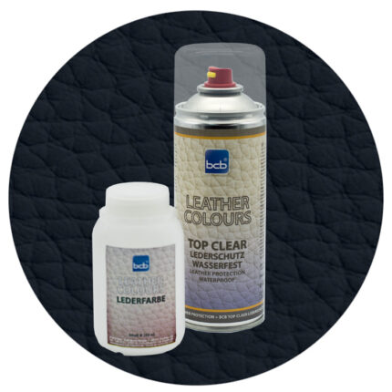 Lederfarbe 250ml mit TopClear in RAL 9011 Graphitschwarz