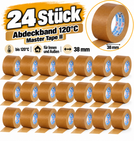 Abdeckband 120°C Master Tape II 38mm 24Stk