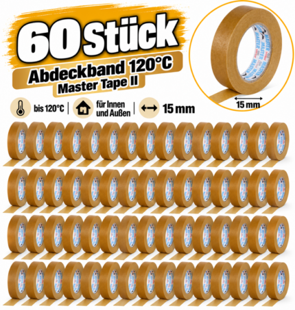 Abdeckband 120°C Master Tape II 15mm 60Stk