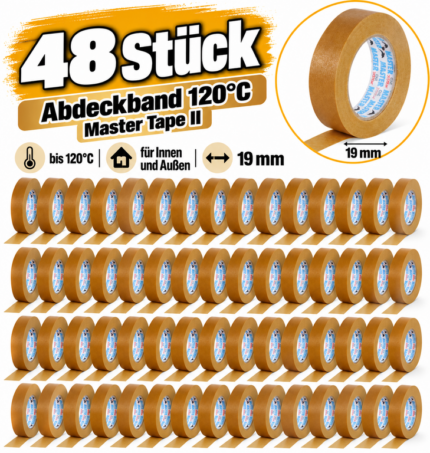 Abdeckband 120°C Master Tape II 19mm 48Stk.
