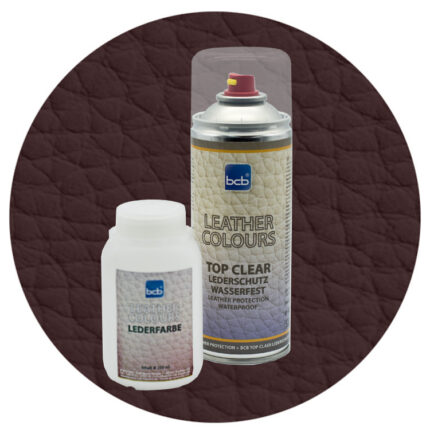 Lederfarbe 250ml mit TopClear in RAL 8017 Schokoladenbraun